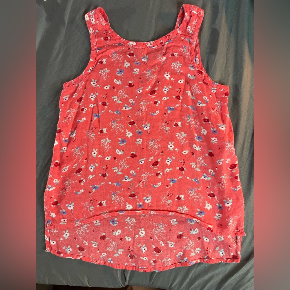 Old Navy Red Floral Top